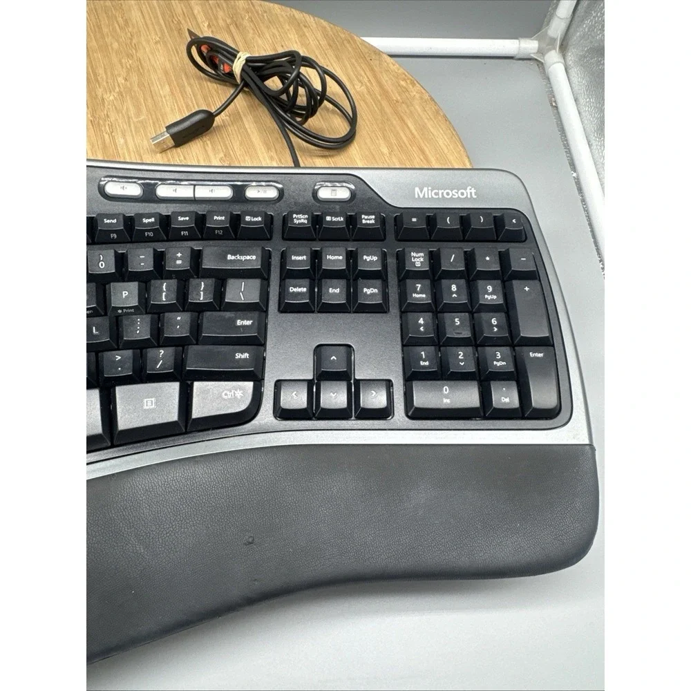 Microsoft Keyboard 4000 v1.0 Natural Ergonomic USB Wired KU-0462 Tested